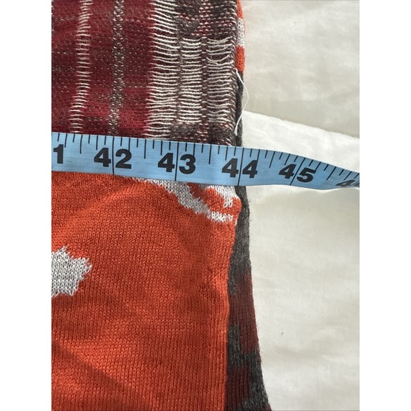 Free People Autumn Patchwork Poncho Cardigan XS/S Hood Dolman Sleeve Boho - Picture 9 of 16